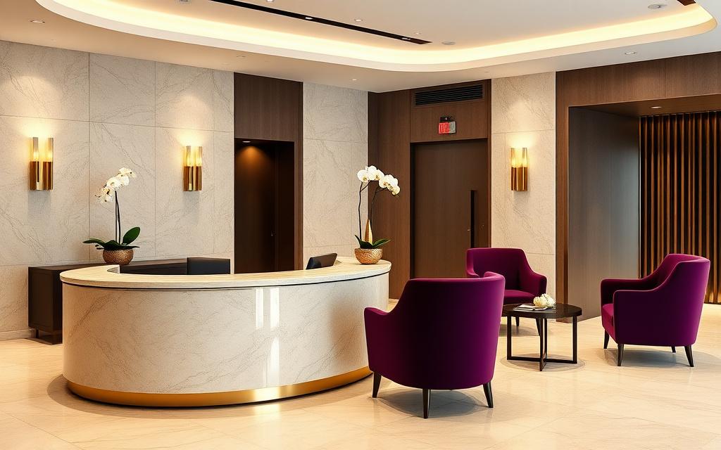 Reception lounge of the Cloudkit Interiors studio at Mid Valley City